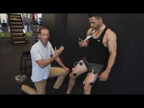 Compex used on Quadriceps Muscles - Alvin Cooney