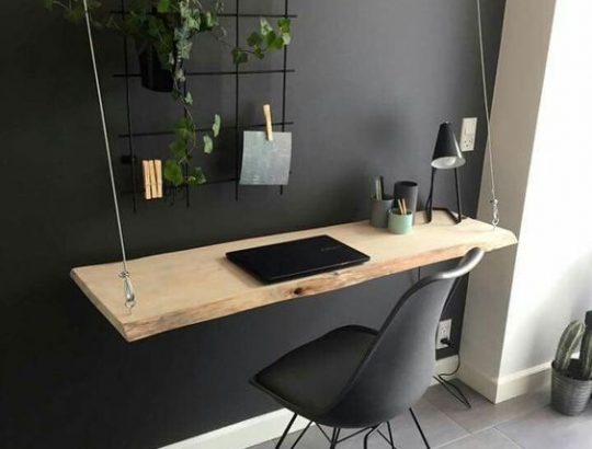 Home desk set up